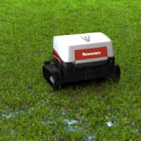 einen Worx-Rasenroboter Vision, der auch noch den Rasen bewässert
