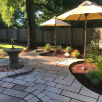 Brick patio backyard ideas