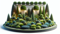 RAW photo, 8k uhd, Nature's Finest | Coniferous Plant Front Yard Design Ideas to Wow Your Neighbors